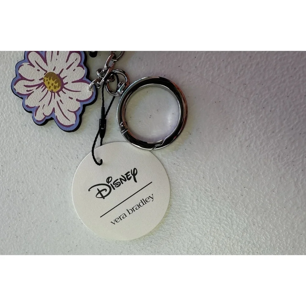 Vera Bradley Disney Tinkerbell Keychain Bag Charm NEW Tinker Bell Key Ring